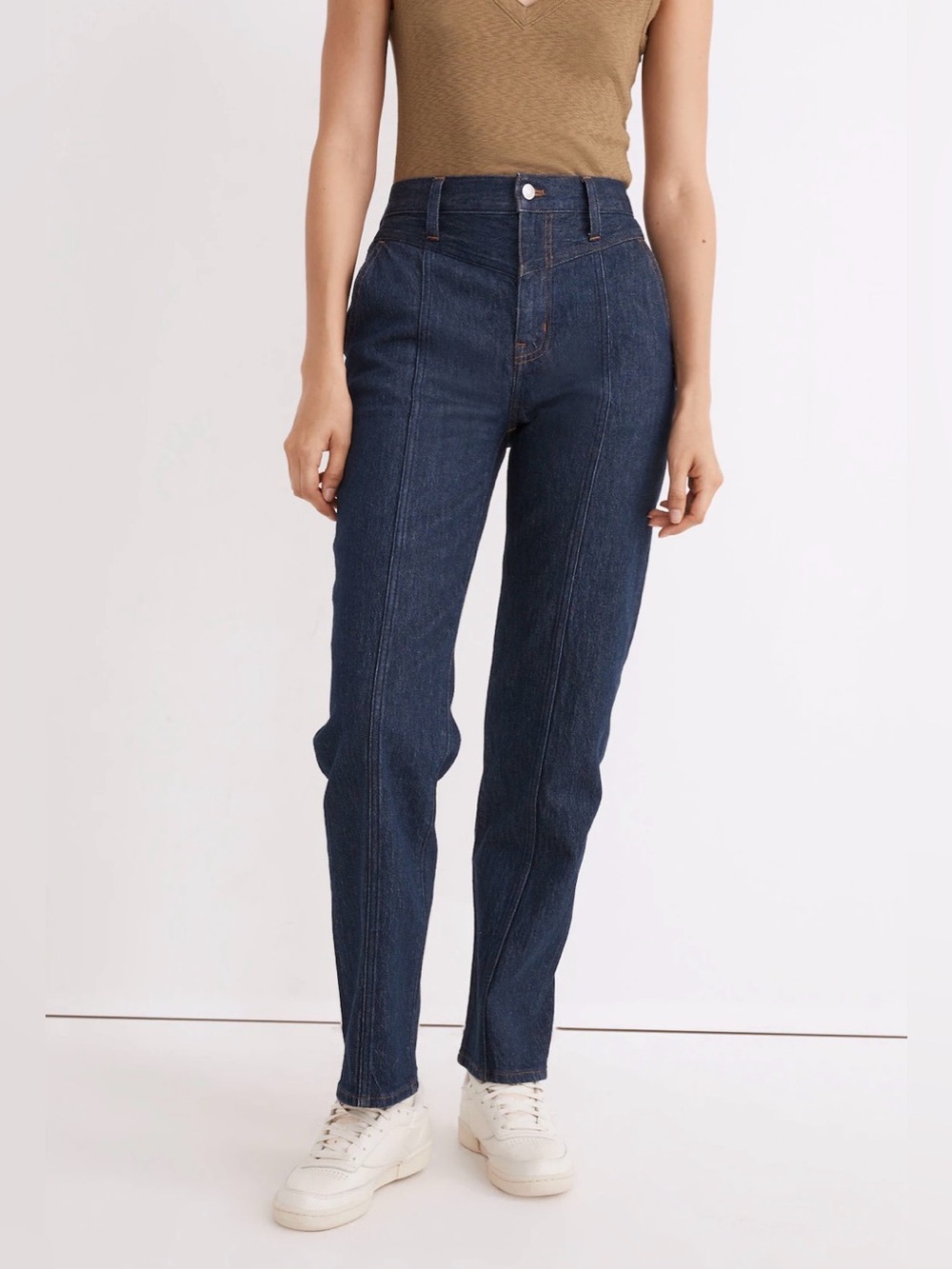 Madewell The Perfect Vintage Straight Jean in Greenhaven Wash Seamed Version 26